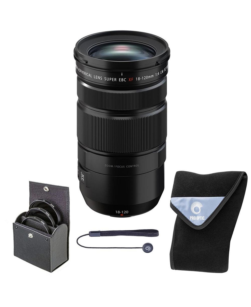 Fujifilm XF 18-120mm f/4 LM PZ WR объектив, с набором фильтров 72мм, 19x19" чехол для объектива