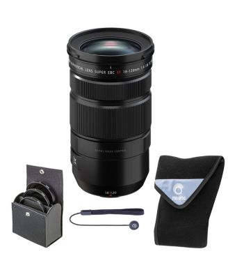 Объектив Fujifilm XF 18-120mm f/4 LM PZ WR, черный, комплект с фильтрами и чехлом