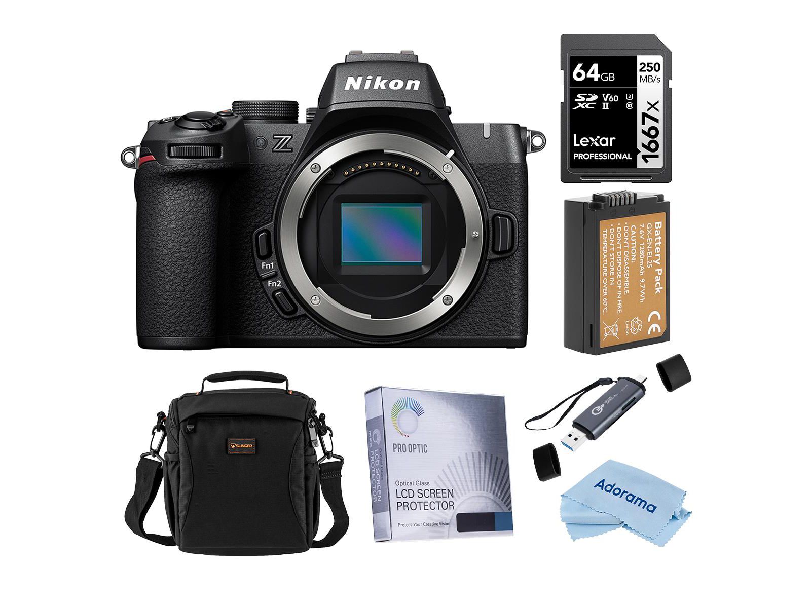 Nikon Z50II Mirrorless Camera, Bundle with Essentials Kit