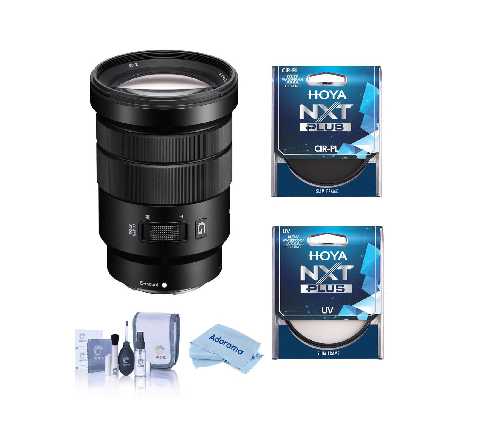 Sony E PZ 18-105mm F4 G OSS Constant Aperture Lens Bundle for Sony E-mount
