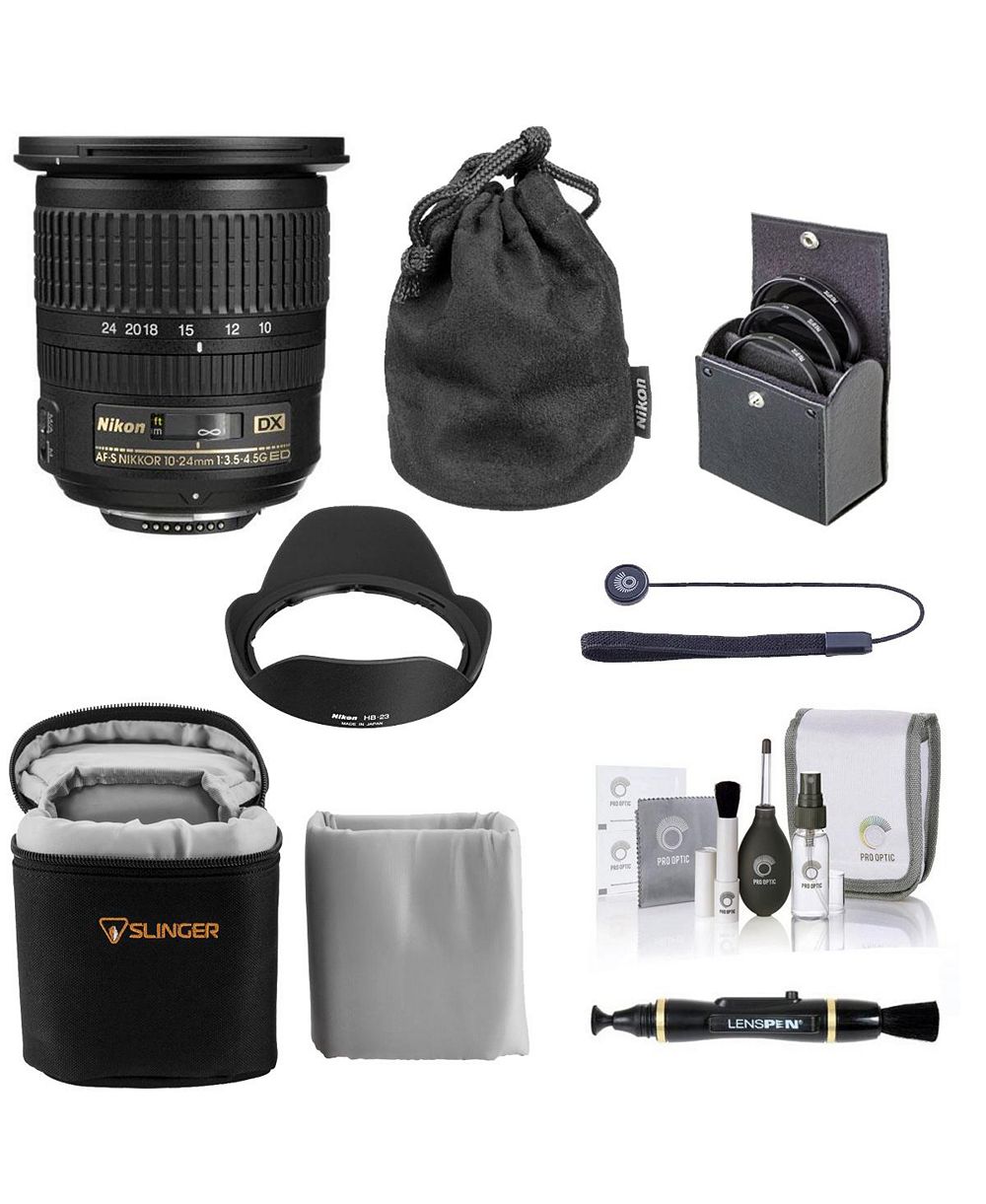 Объектив Nikon 10-24mm f/3.5-4.5G ED-IF AF-S DX NIKKOR с набором аксессуаров