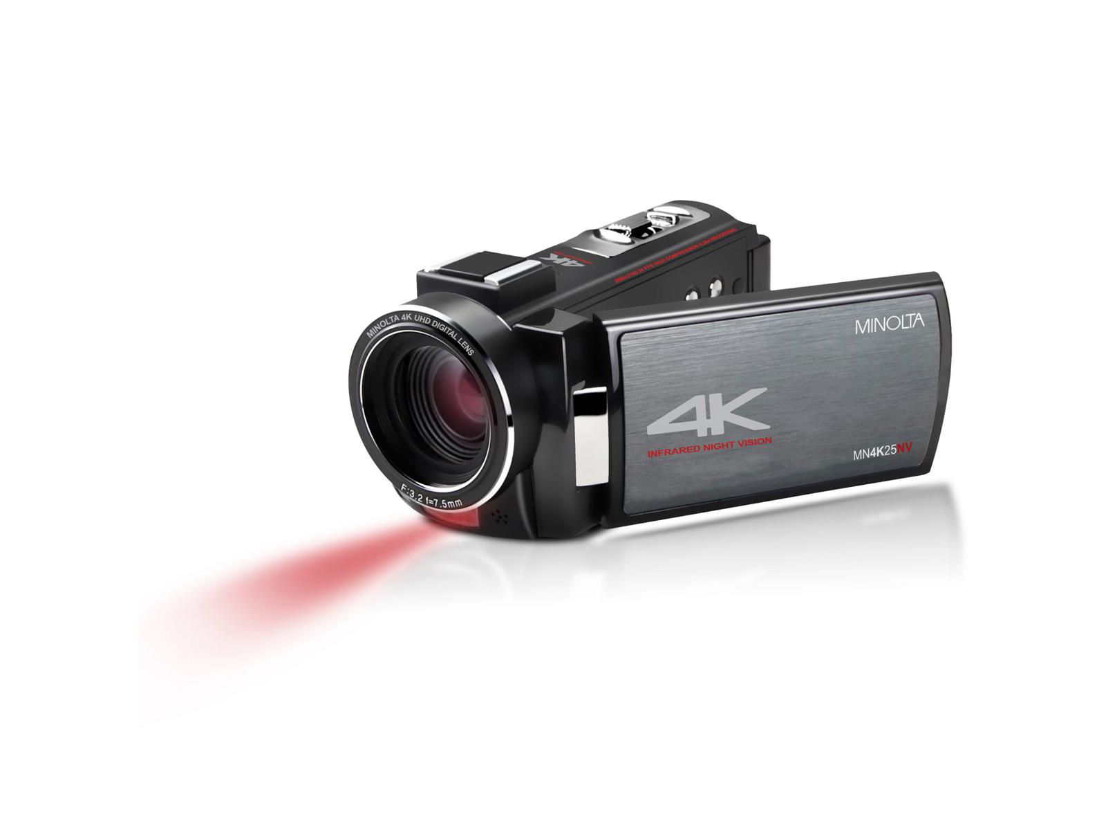 Minolta Видеокамера 4K Ultra HD 30MP 3" Touchscreen Black MN4K25NV