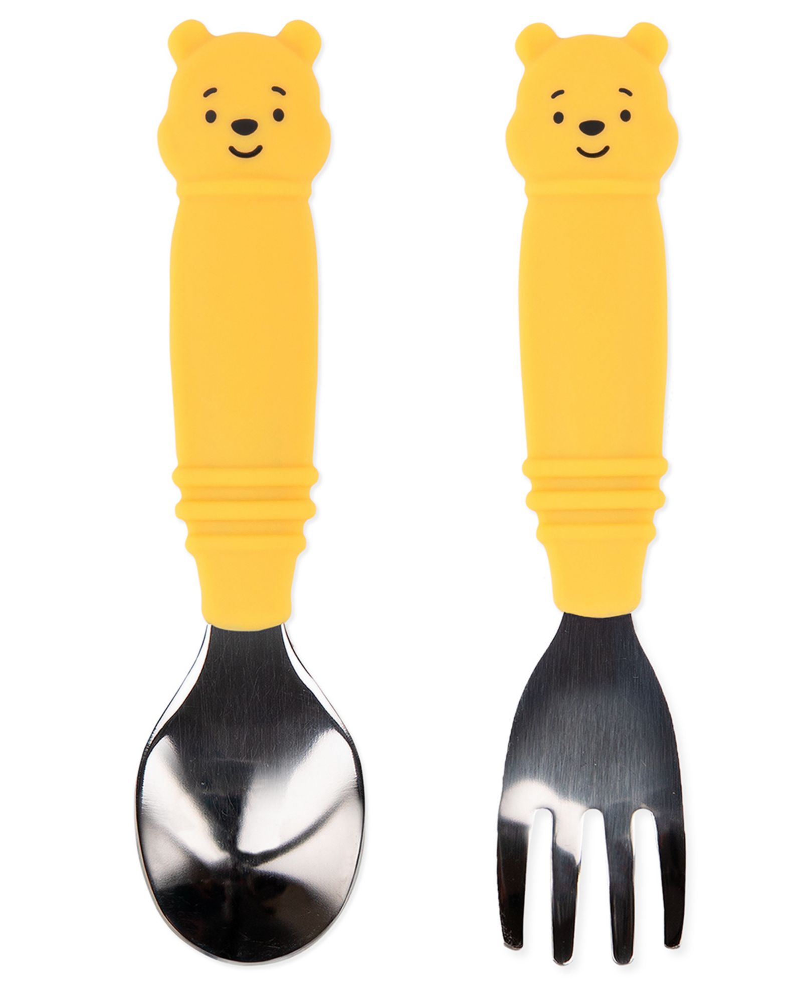 Bumkins Baby Pooh Spoon and Fork, 2-Piece Set