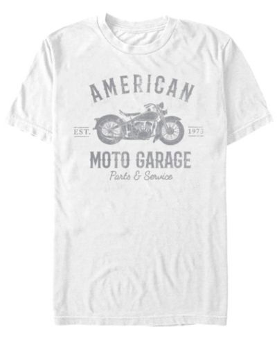 Мужская футболка Generic Additude American Moto Garage с коротким рукавом