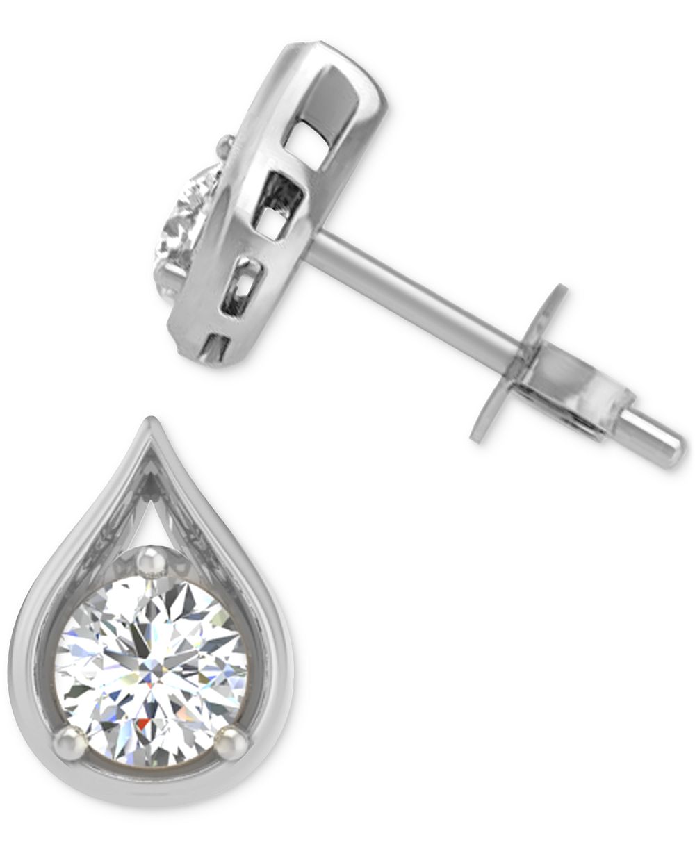 Diamond Teardrop Shape Stud Earrings (5/8 ct. t.w.) in 14k Gold