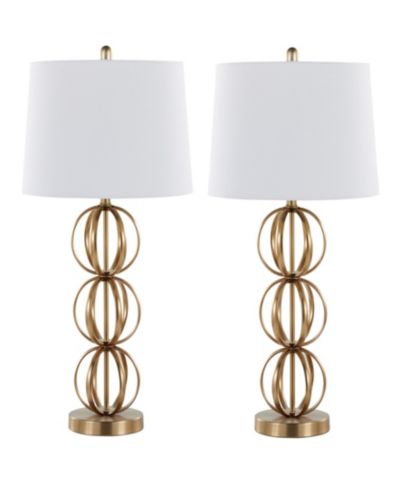 Lumisource 29" Metal Linx Contemporary Table Lamp, Set of 2