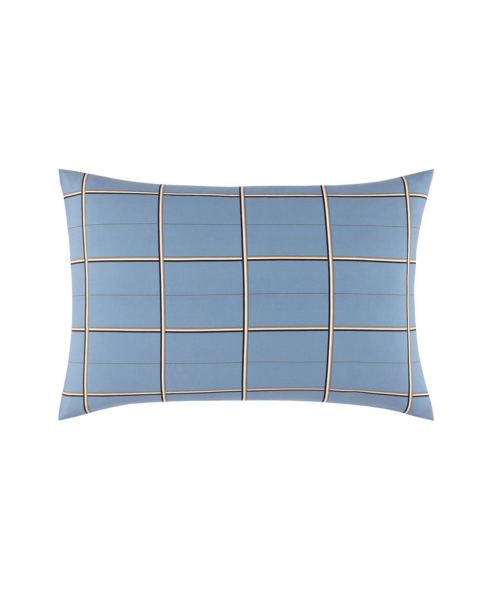 Boss Home by Hugo Boss Наволочка из хлопкового сатина в клетку, King