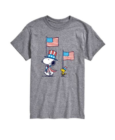 Мужская футболка AIRWAVES Peanuts Snoopy Woodstock Flag March с коротким рукавом