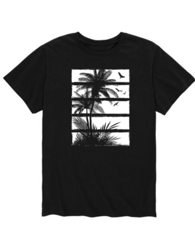 Мужская футболка AIRWAVES с коротким рукавом и принтом Palm Tree Panels