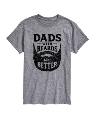 Мужская футболка AIRWAVES с принтом Dads with Beards Are Better, с коротким рукавом