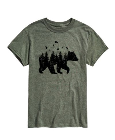 Мужская футболка AIRWAVES Forest Bear Silhouette Short Sleeve