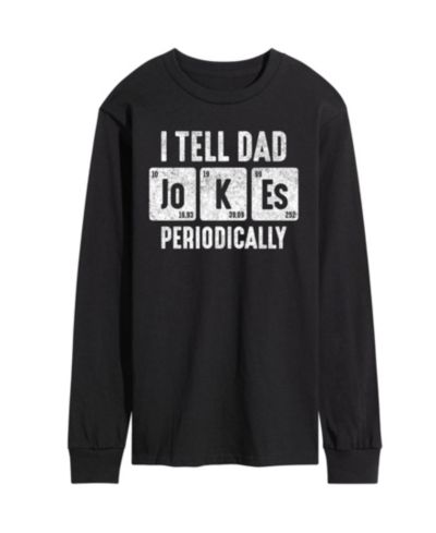 AIRWAVES Men's I Tell Dad Jokes Periodically Long Sleeve T-Shirt