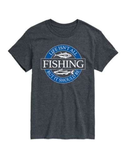 AIRWAVES Мужская футболка с коротким рукавом Life Isn't All Fishing