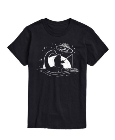 AIRWAVES Men's Sasquatch Alien Scene Short Sleeve T-Shirt