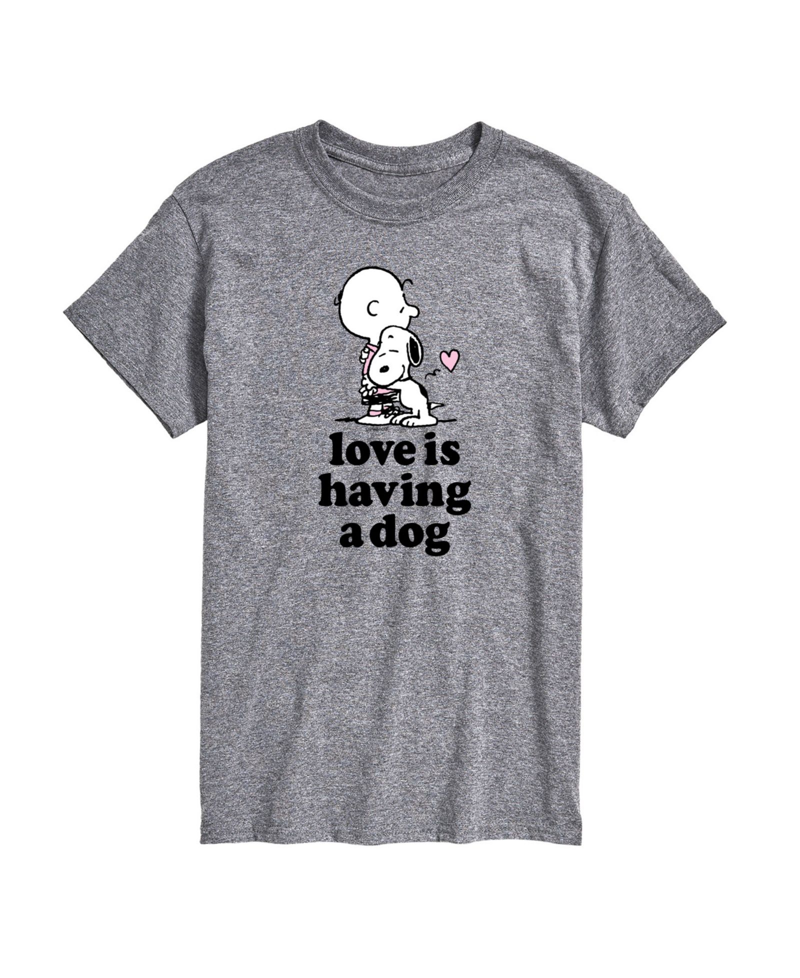 AIRWAVES Мужская Peanuts Love Is Having a Dog Short Sleeve T-Shirt