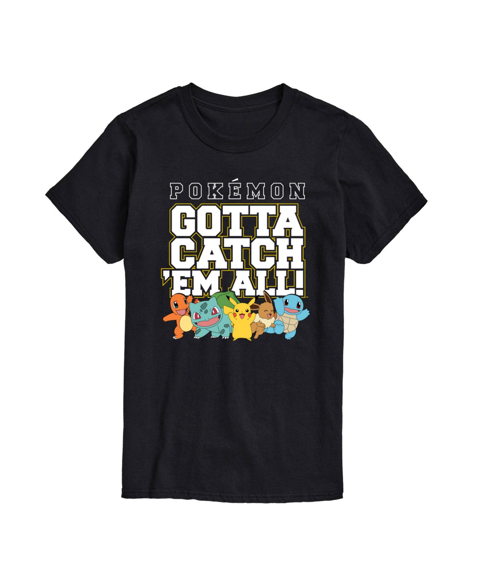 AIRWAVES Men's Pokémon Gotta Catch All Short Sleeve T-Shirt