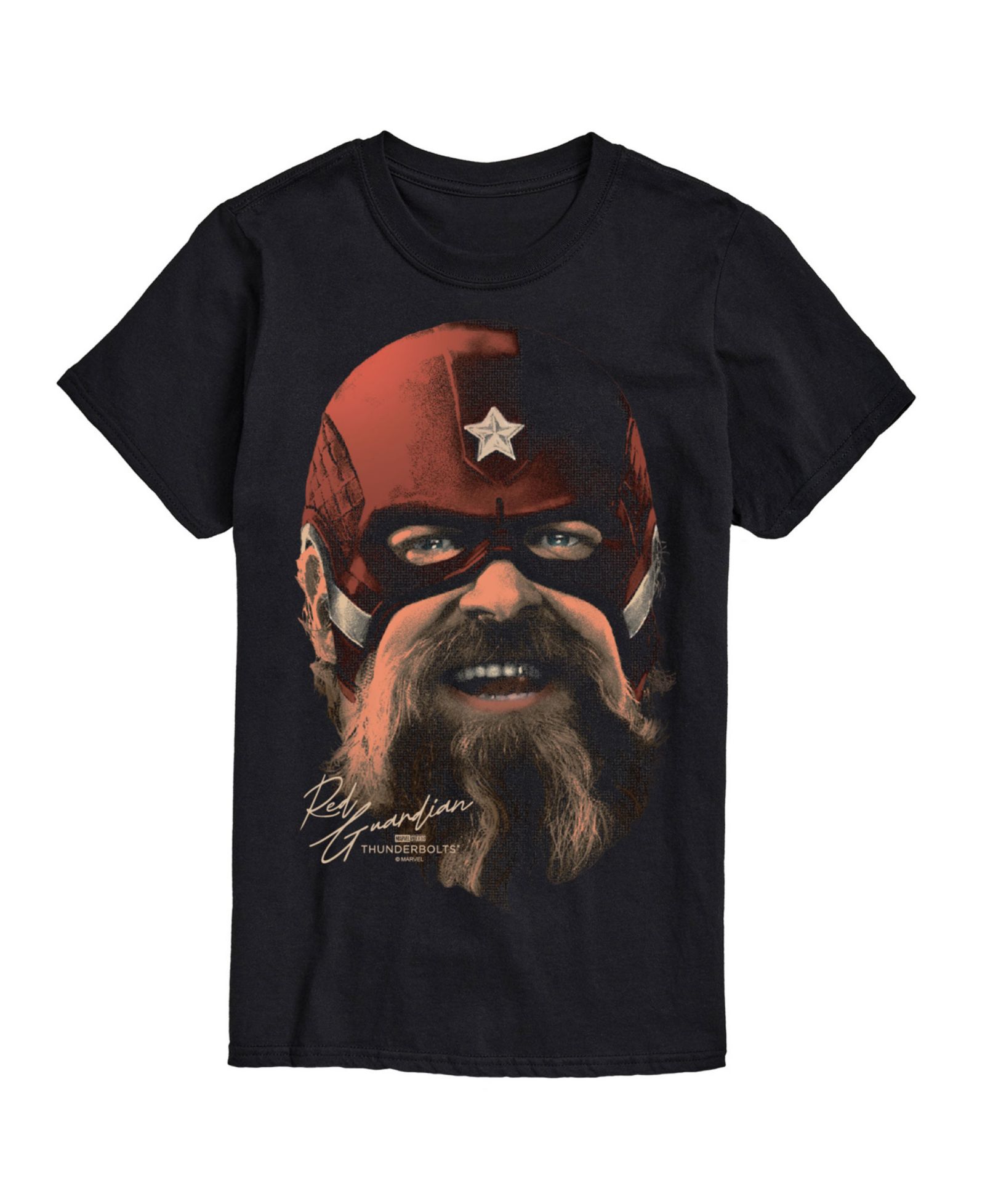 AIRWAVES Men's Marvel Thunderbolts Red Guardian Short Sleeve T-Shirt