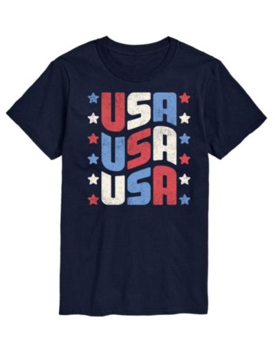 AIRWAVES Мужская Fourth of July USA Short Sleeve T-Shirt