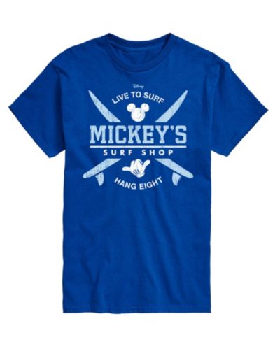 AIRWAVES Men's Disney Mickey's Surf Shop Short Sleeve T-Shirt