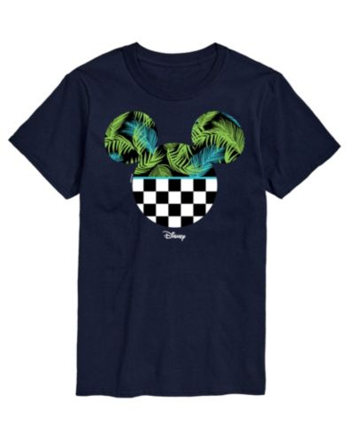 AIRWAVES Мужская футболка Disney Mickey Checkered Palm Head с коротким рукавом