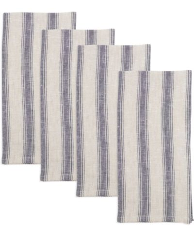 Saro Lifestyle классические льняные салфетки в полоску, 20" x 20"