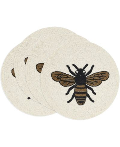 Saro Lifestyle подставки под тарелки Honeybee Treasure Beaded 15" Round