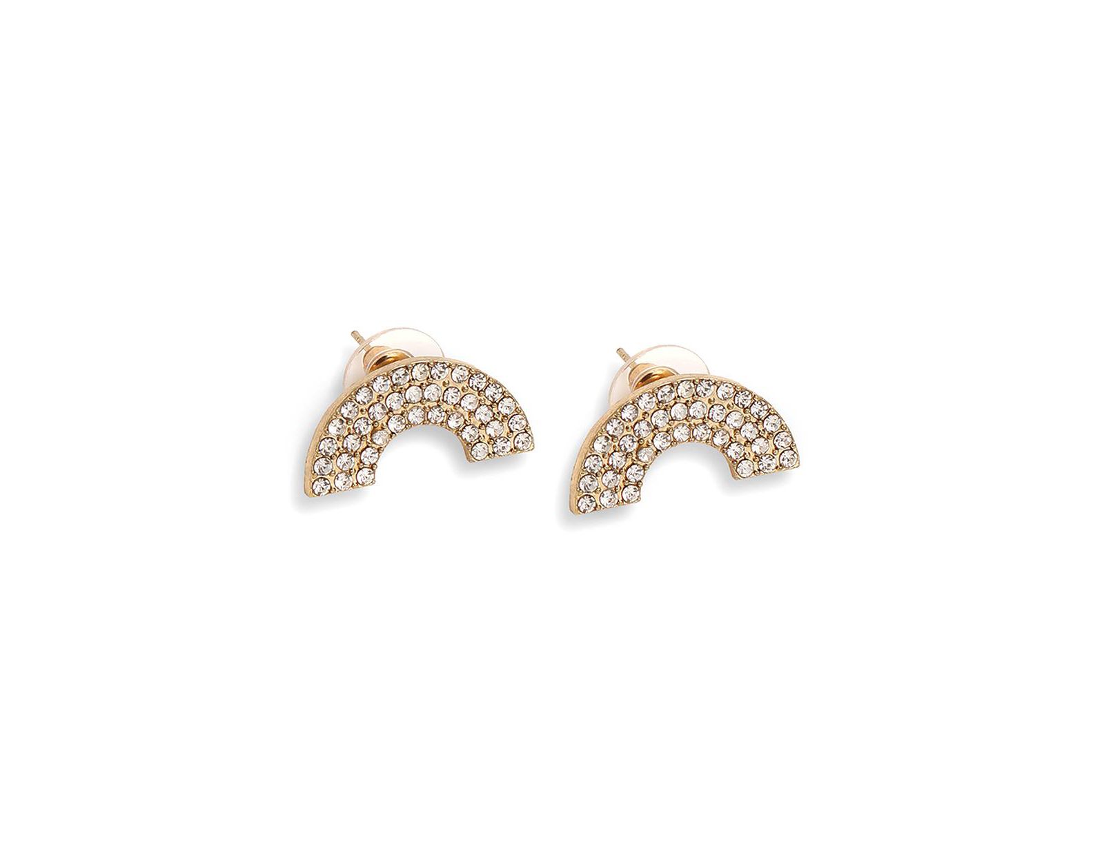 Серьги-гвоздики SOHI Stone Silver