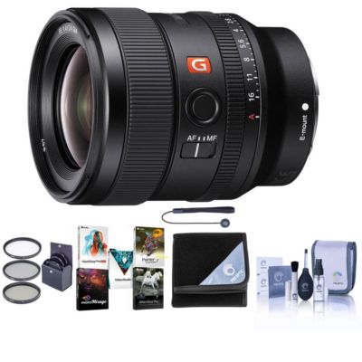 Sony FE 24mm F/1.4 GM (G Master) E Mount Lens, with PC Accessory Bundle