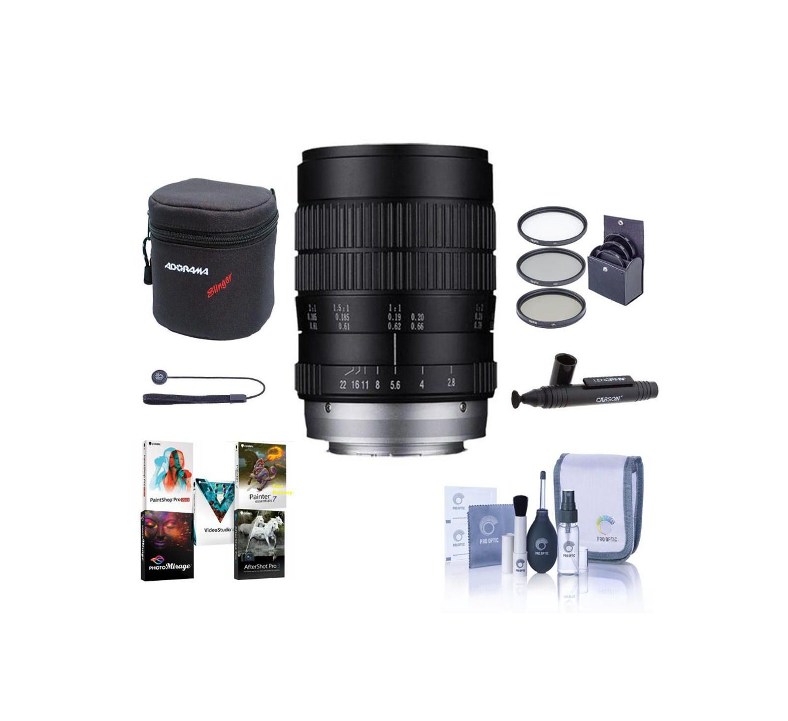 Витрина Venus Laowa 60mm f/2.8 Ultra Macro Lens Manual Focus Bundle для Canon EF