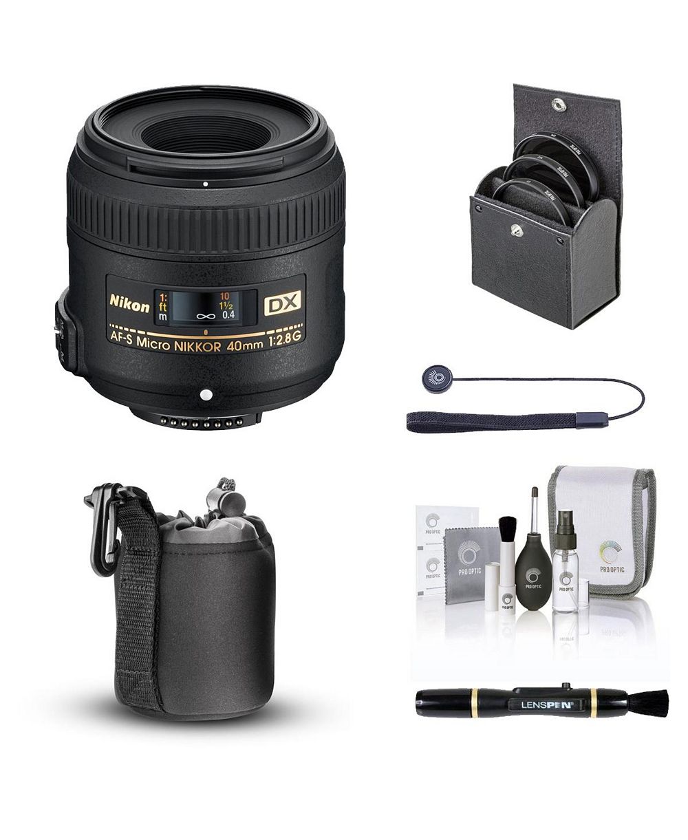 Объектив Nikon 40mm f/2.8G DX AF-S Micro NIKKOR с набором essentials