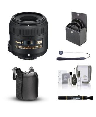 Nikon 40mm f/2.8G DX AF-S Micro NIKKOR Lens with Essentials Kit