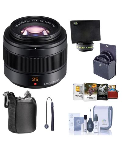 Объектив Panasonic Lumix G Leica DG Summilux II 25mm f/1.4 с набором фильтров и чехлом