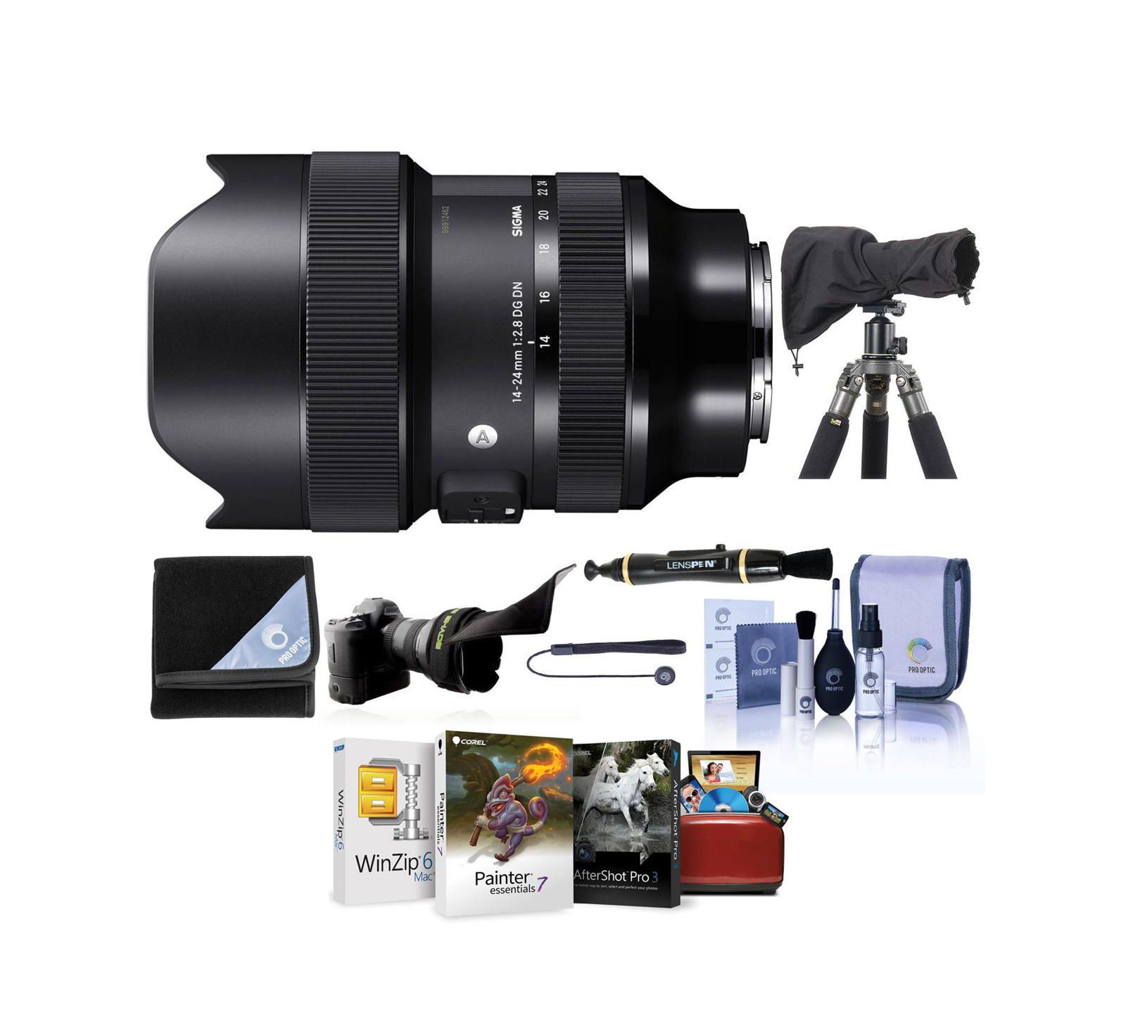 Объектив Sigma 14-24mm f/2.8 DG DN ART для Sony E с набором для чистки
