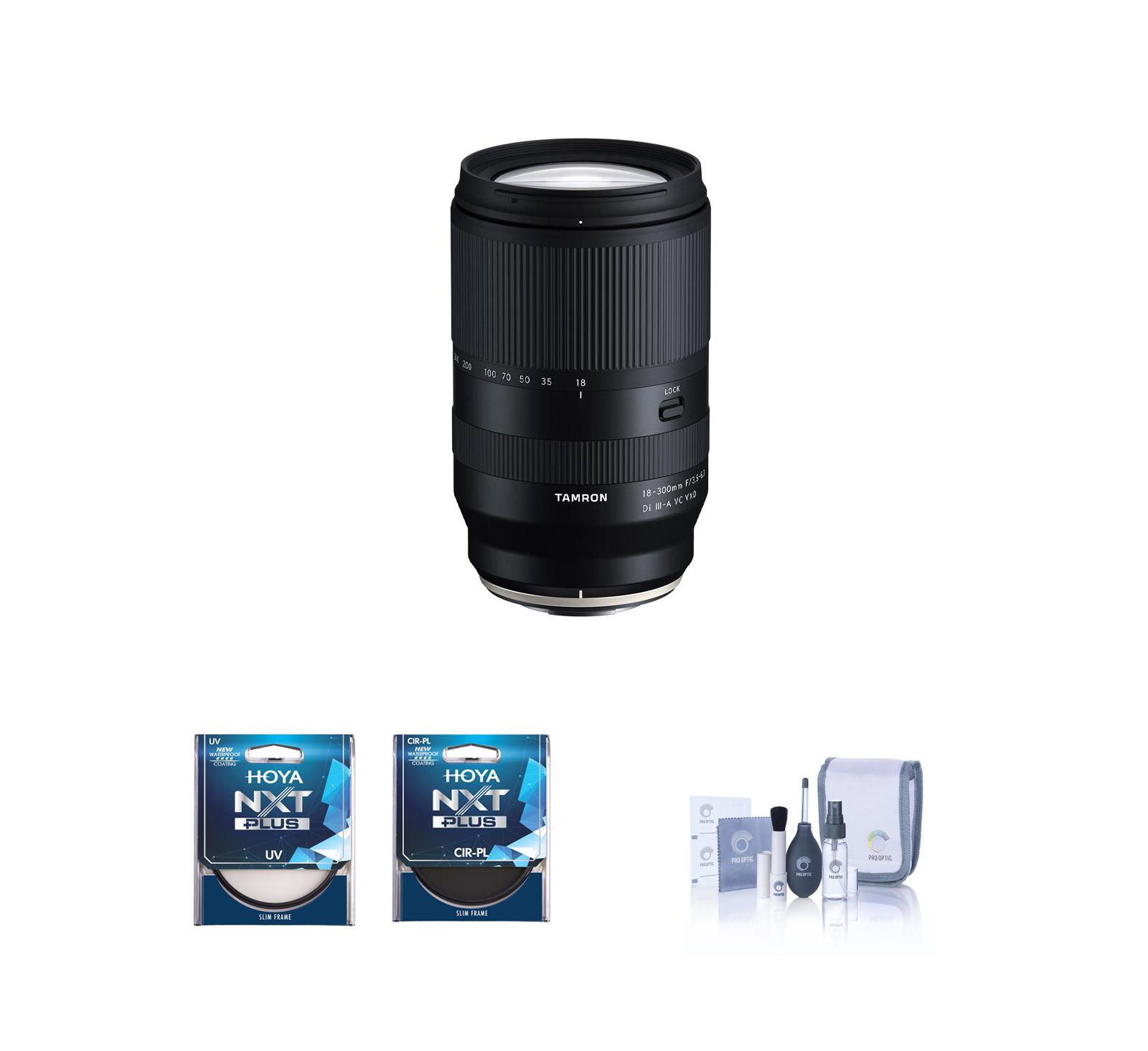 Tamron 18-300mm f/3.5-6.3 Di III-A VC VXD Lens for Fuji X with Filter Kit
