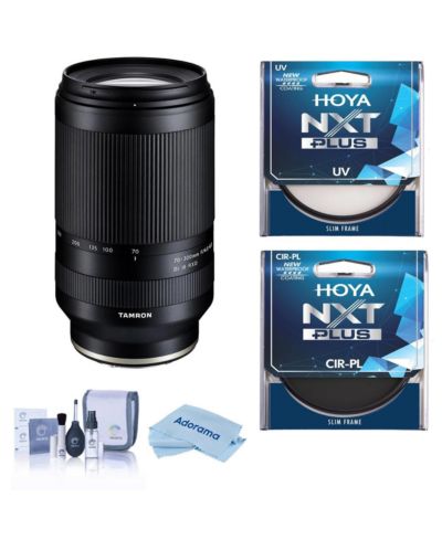 Tamron 70-300mm f/4.5-6.3 Di III RXD Lens for Sony E, w/67mm UV,CPL Filters