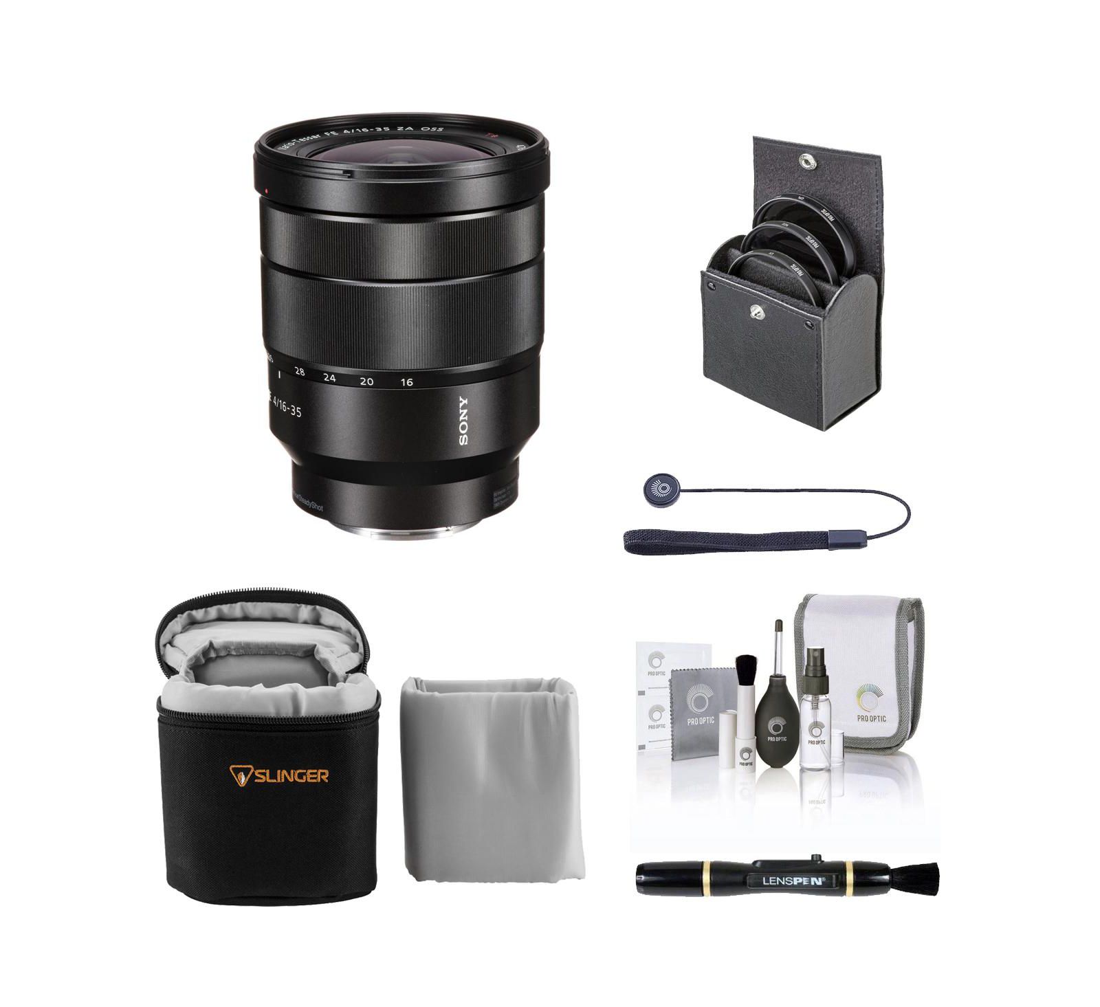 Sony Vario-Tessar T FE 16-35mm f/4 ZA OSS Lens with 72mm Filter  Acc Kit