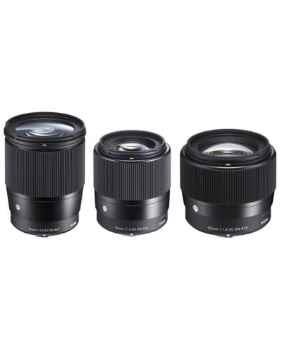 Комплект из 3 объективов Sigma 16mm, 30mm, 56mm f/1.4 DC DN Contemporary для Sony E