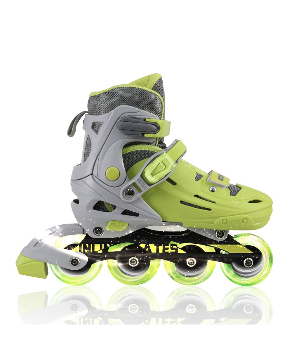 C7skates регулируемые роликовые коньки для детей со светящимися колесами (Flash, размер L)