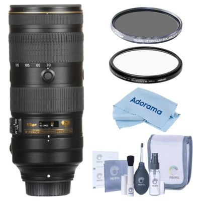 Nikon 70-200mm f/2.8E FL ED AFS NIKKOR VR Lens,Tiffen 77mm UV and CPL Filters