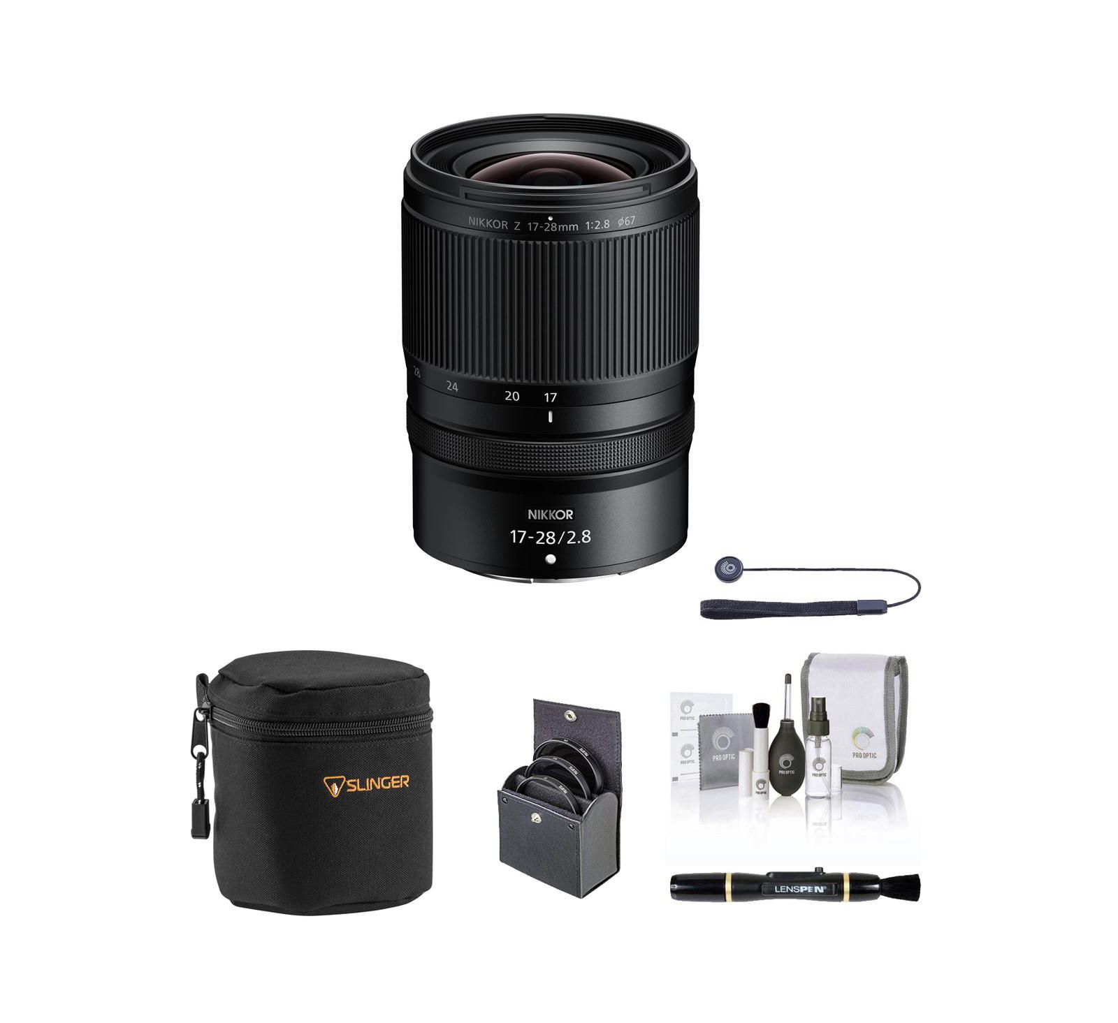 Комплект объектива Nikon NIKKOR Z 17-28mm f/2.8 с фильтром 67mm, мягким чехлом, набором для чистки и креплением для колпачка