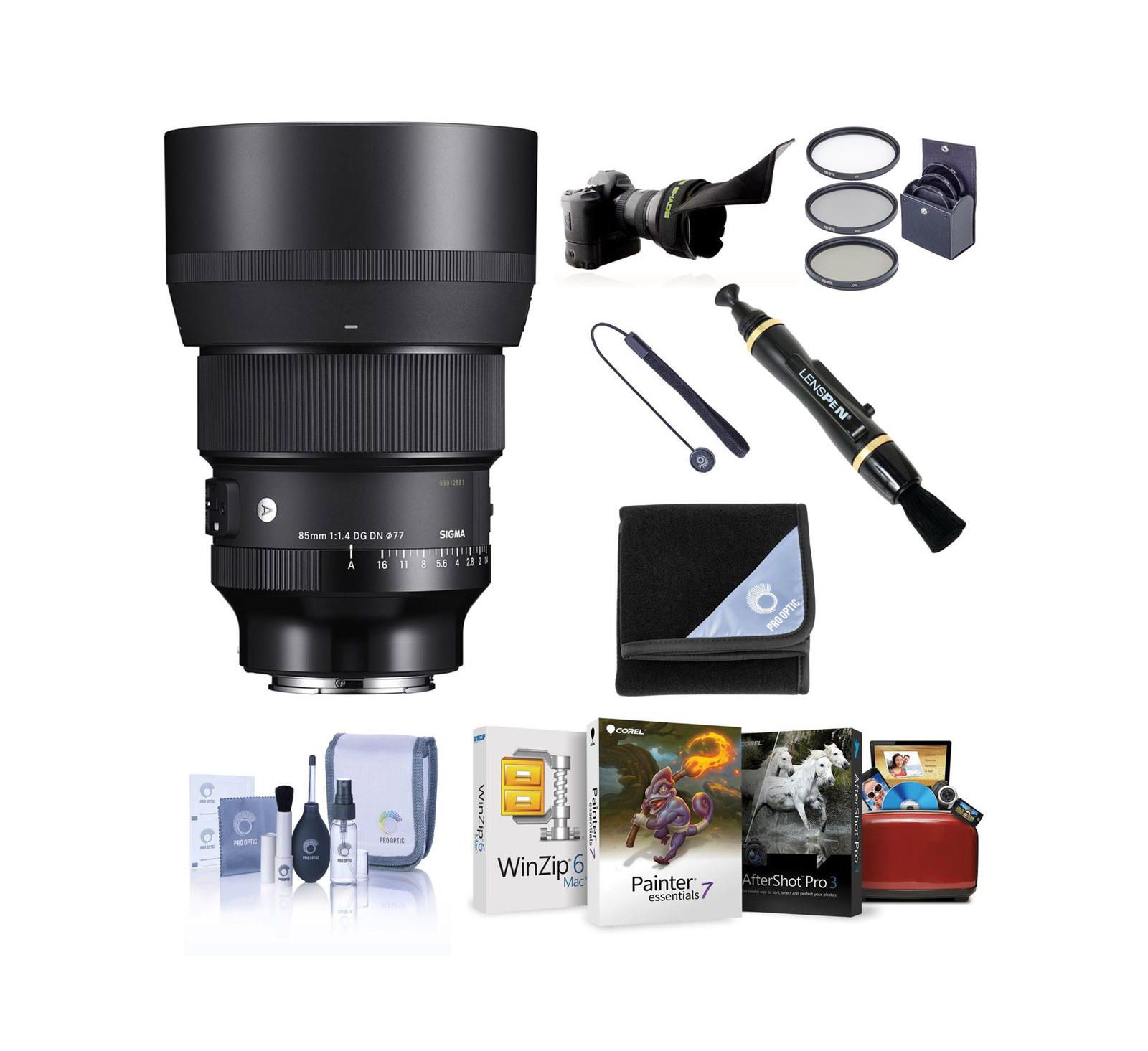 Объектив Sigma 85mm f/1.4 DG DN ART для L Mount с комплектом фильтров и аксессуаров