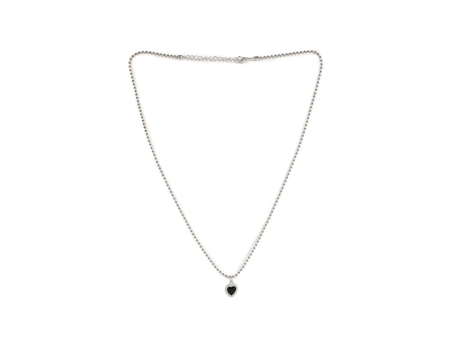 SOHI Silver-Plated Designer Necklace