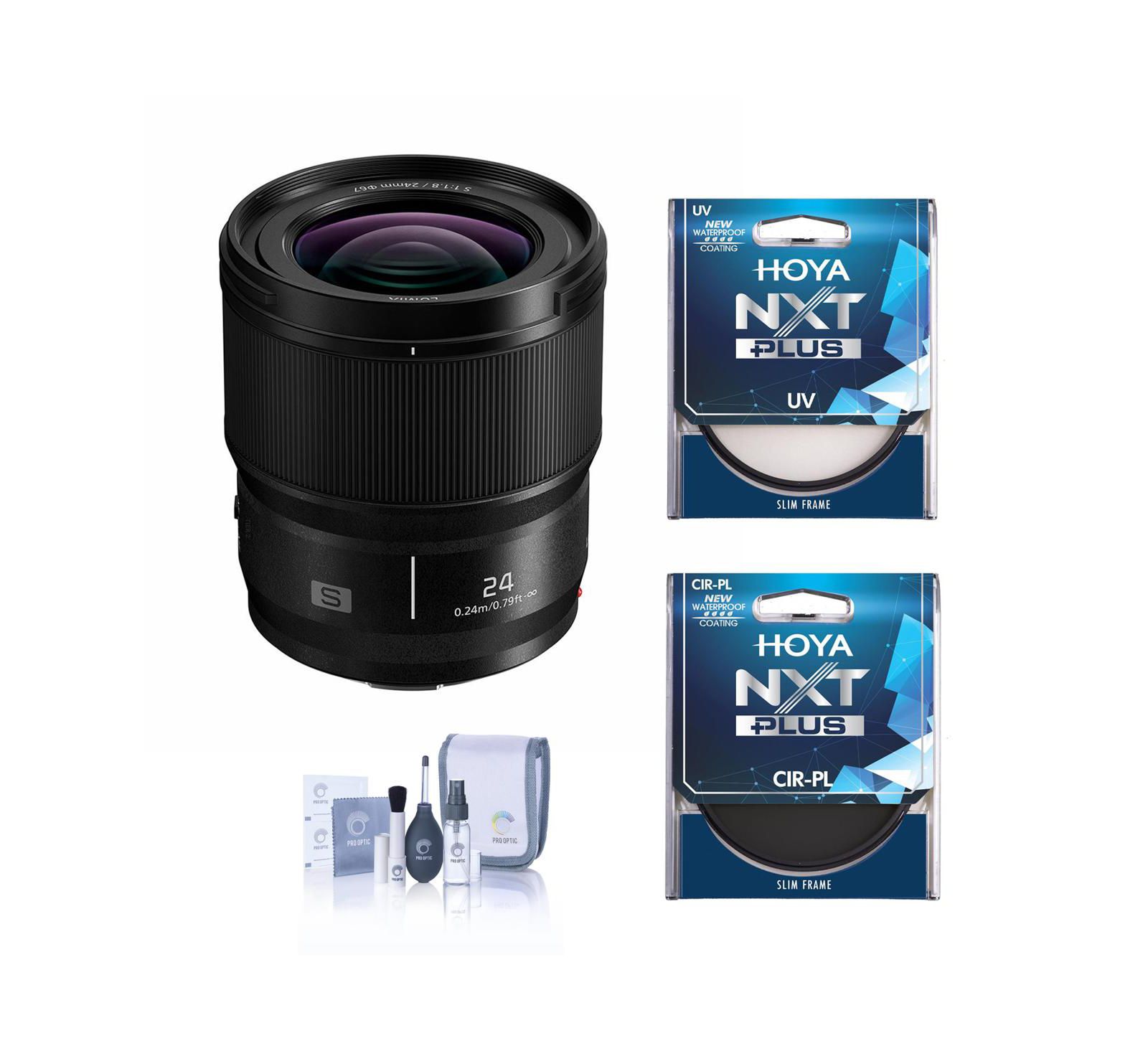 Объектив Panasonic LUMIX S 24mm f/1.8 для крепления L, с фильтрами UV и CPL 67 мм