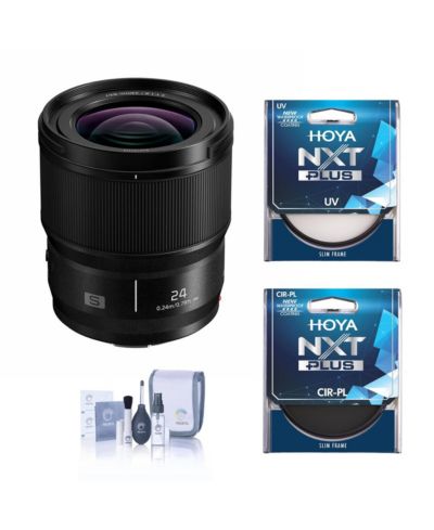 Panasonic LUMIX S 24mm f/1.8 Lens for L Mount, with 67mm UV and CPL Filters