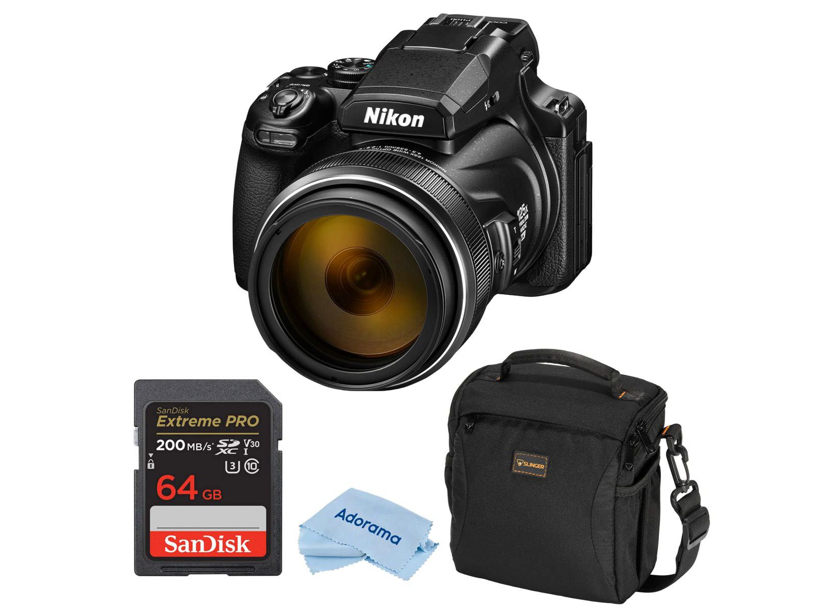 Nikon Цифровая камера Coolpix P1100 с 4K Ultra HD и 125-кратным оптическим зумом