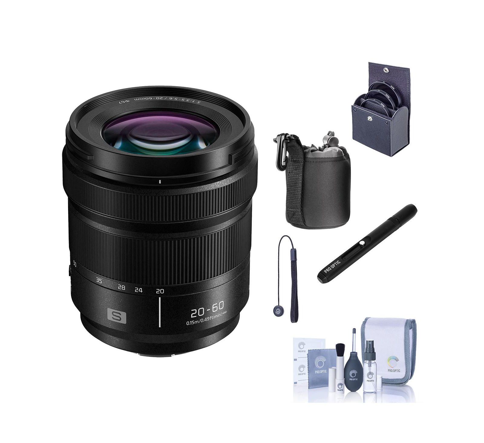 Panasonic LUMIX S объектив 20-60mm f/3.5-5.6, крепление L Mount, комплект с фильтром 67mm и чехлом