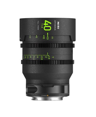 Nisi Athena Prime 40mm T1.9 Full-Frame Cinema Lens with Drop-in Filter Mount for Sony E Mount