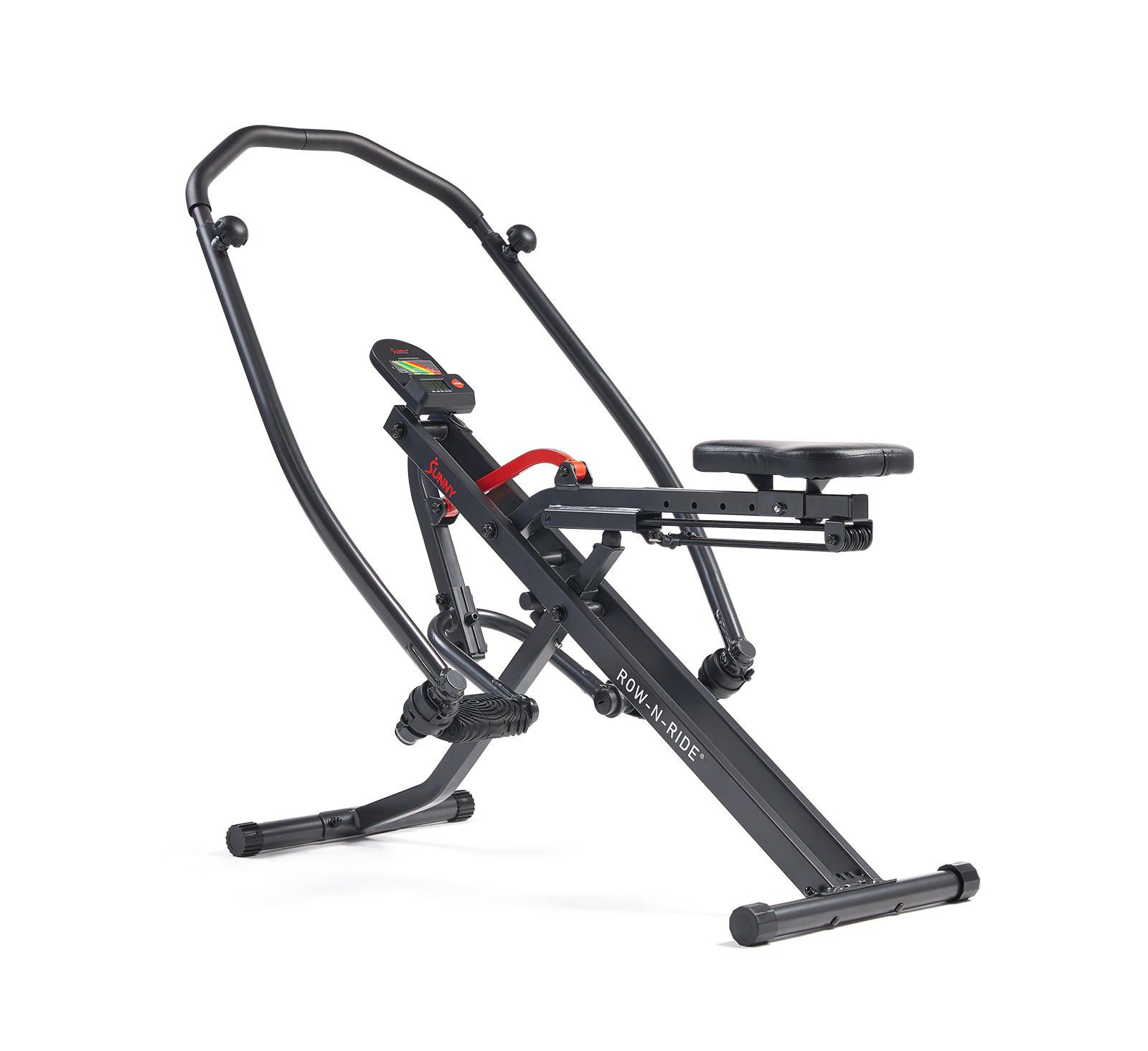 Sunny Health & Fitness Smart Full Motion Upright Row-N-Ride Squat Assist Trainer Machine