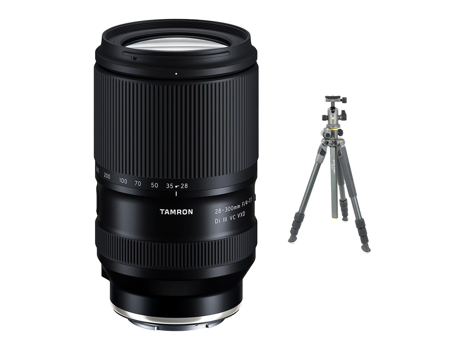 Объектив Tamron 28-300mm f/4-7.1 Di III VC VXD с штативом VEO 3T+ 264AB 4-сек