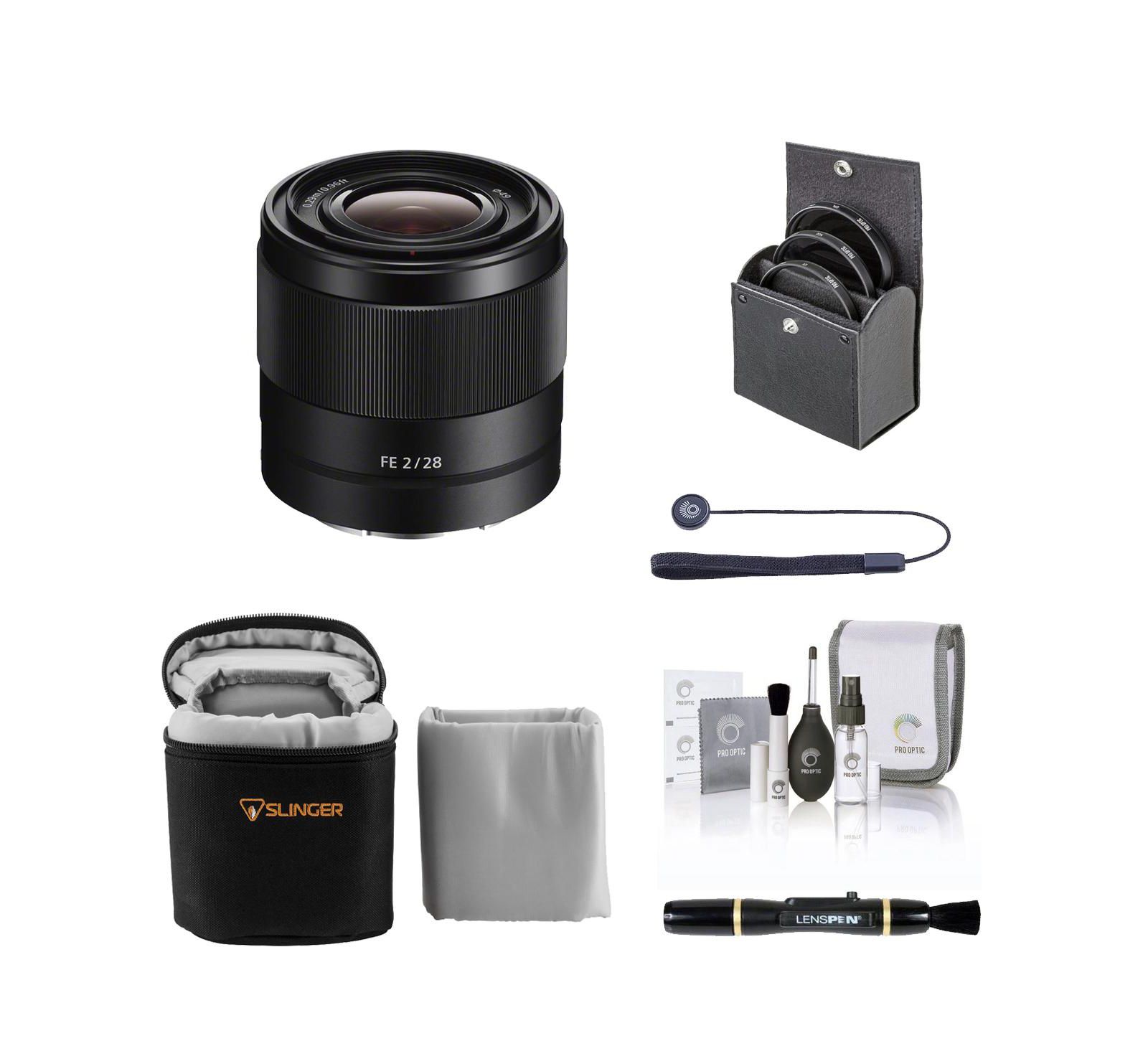 Sony FE 28mm f/2 Wide-Angle Camera Lens for Sony E-Mount